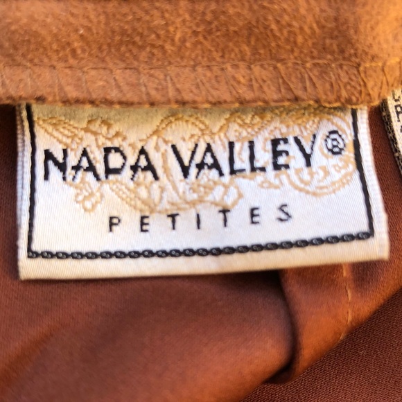 NAPA VALLEY Petites Vintage 80’s Long Vegan Suede Skirt Rare Plus 14P Super Cute - Picture 3 of 8